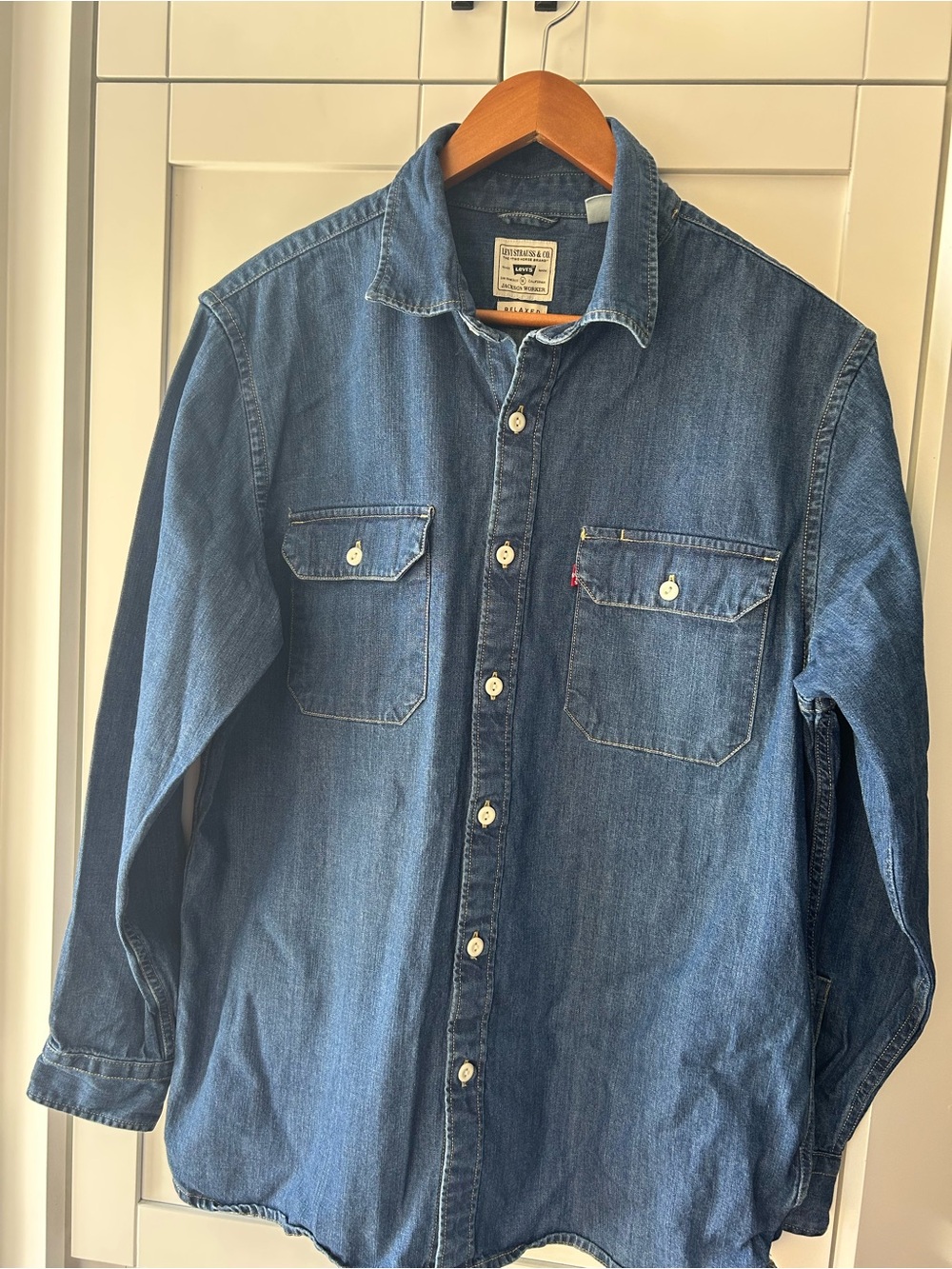 Levi’s Mens Medium Jackson Relaxed Denim Worker - Picture 6 of 9